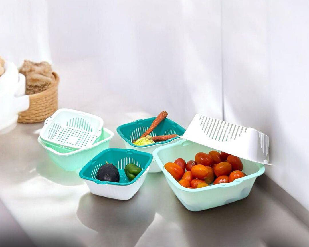 Berry Sieve Kitchen Set 6-Pcs (Colander & Strainer)!