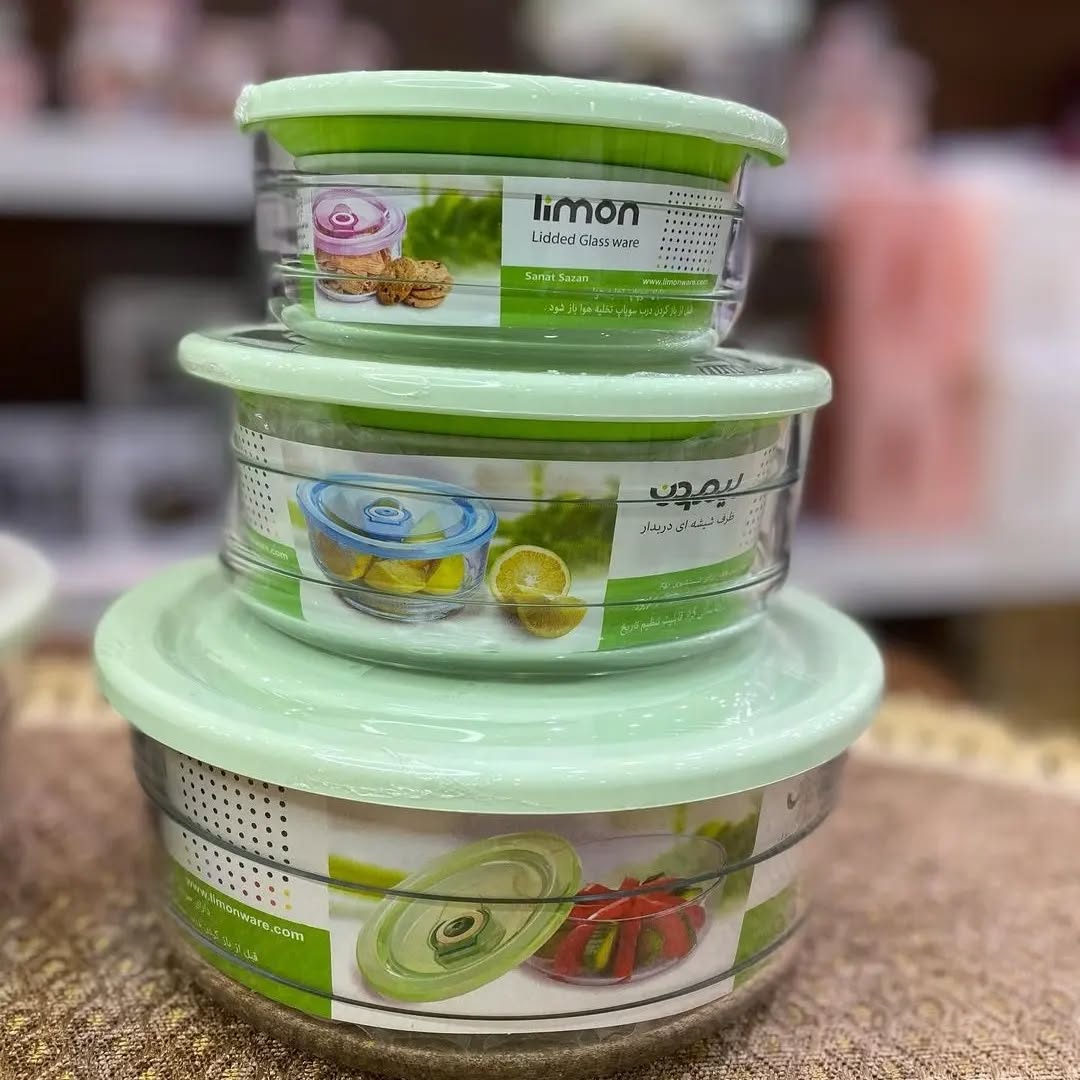 Limon Vacuum Glass Bowl Set 3-Pcs (Plain)!