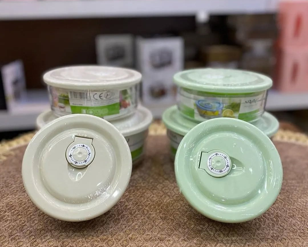 Limon Vacuum Glass Bowl Set 3-Pcs (Plain)!