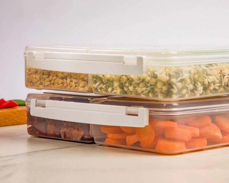 Airtight Food Storage Box in 4-Sections!
