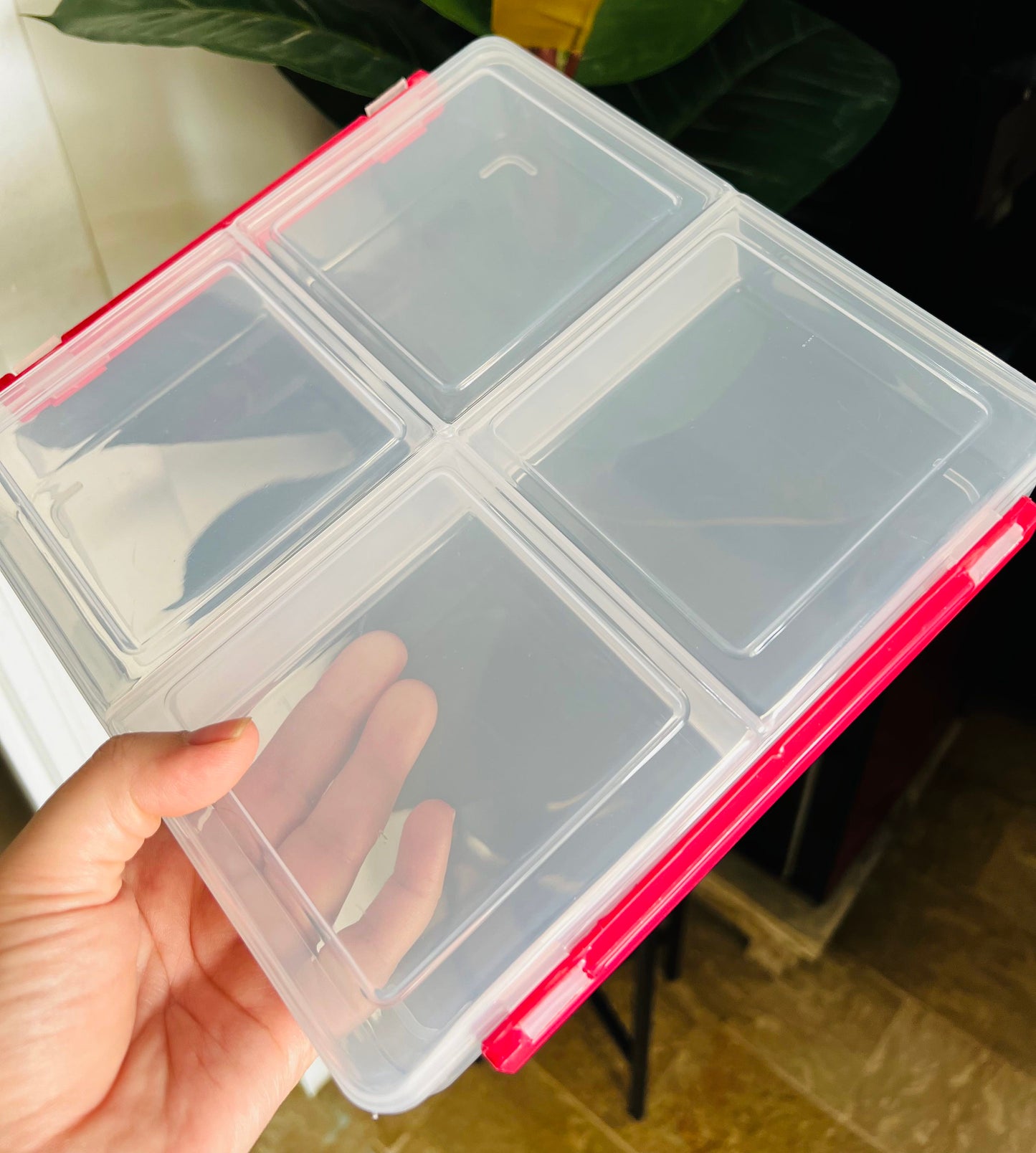 Airtight Food Storage Box in 4-Sections!