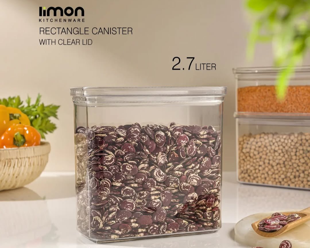 Limon Royal Acrylic Canister with Lid (Rectangle)!