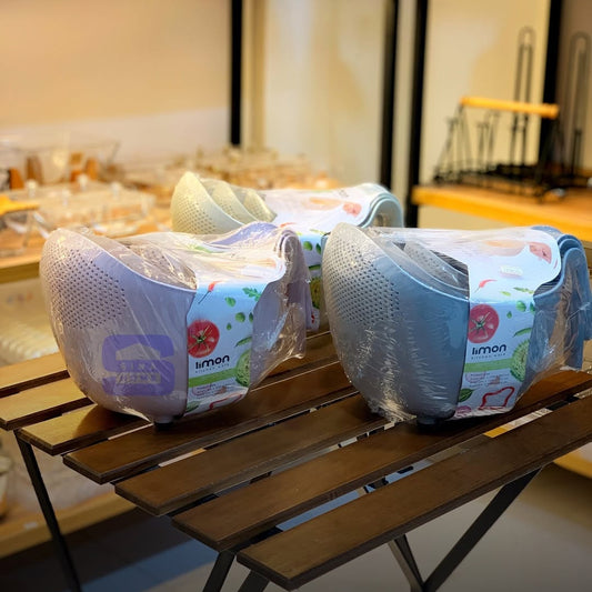 Limon Washing Bowl Set with Handle & Strainer!