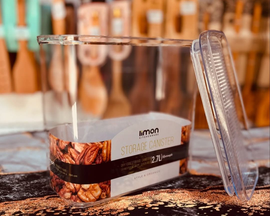 Limon Royal Acrylic Canister with Lid (Rectangle)!