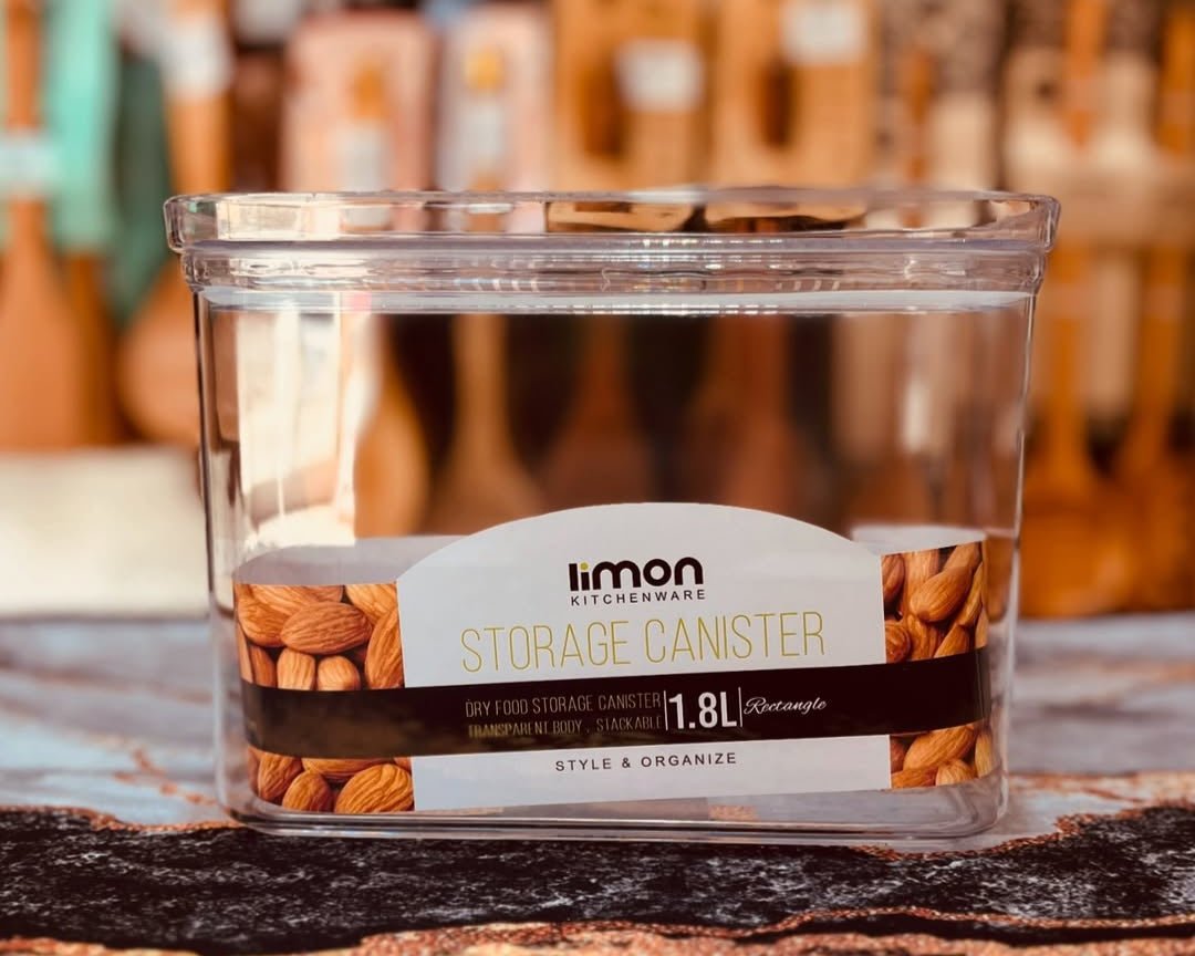 Limon Royal Acrylic Canister with Lid (Rectangle)!