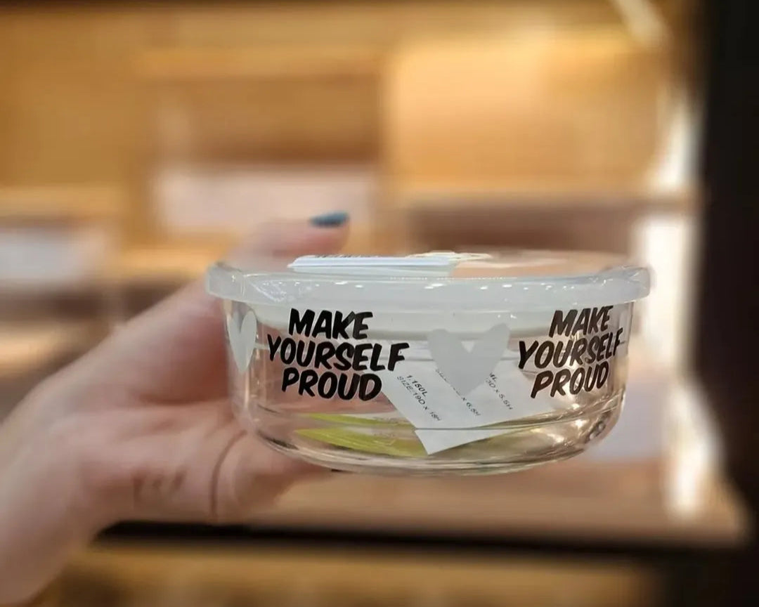 Limon Vacuum Glass Bowl Set 3-Pcs (Printed)