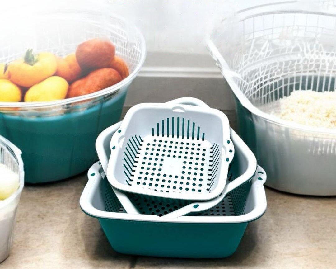 Berry Sieve Kitchen Set 6-Pcs (Colander & Strainer)!