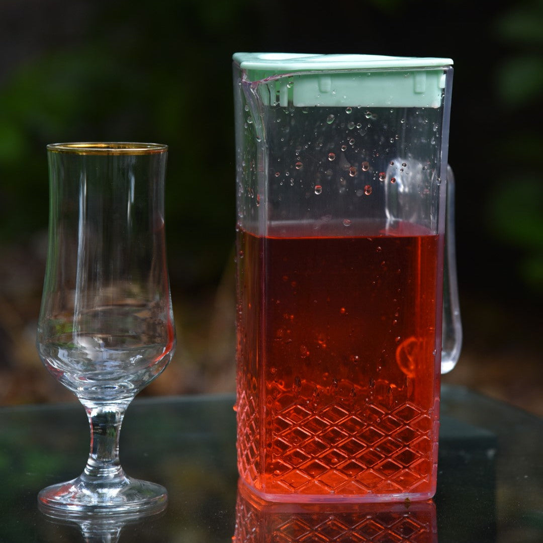 Acrylic Square Water Jug or Pitcher 2-Liter
