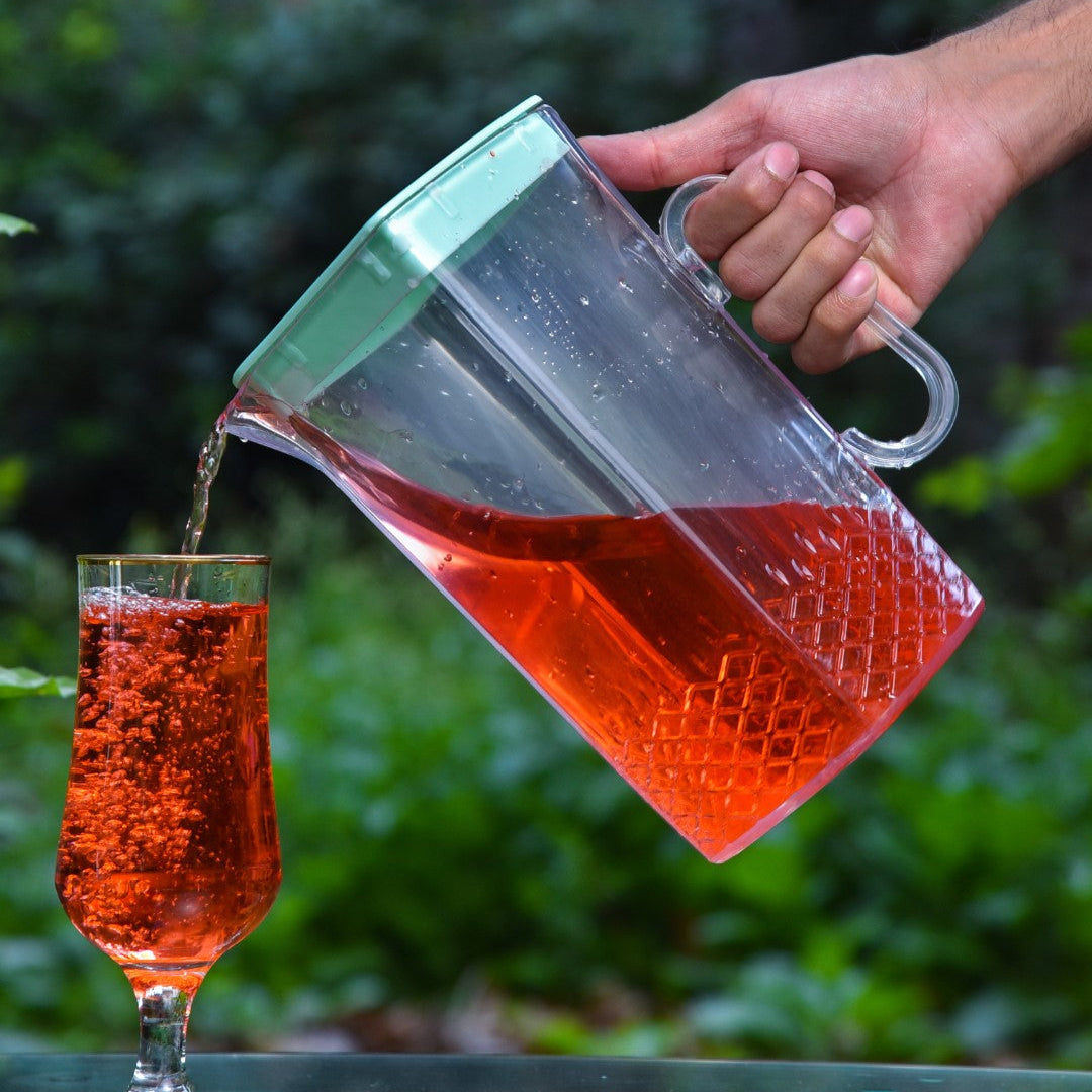 Acrylic Square Water Jug or Pitcher 2-Liter