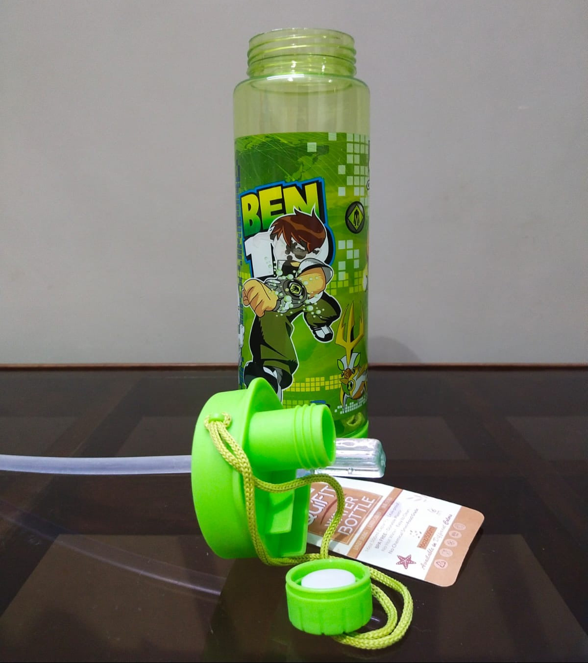 2 in 1 Kids School Water Bottle 600-ml (Sip & Straw)!