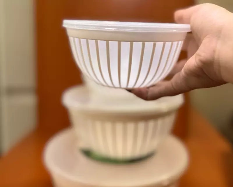 Duman Dorna Round Bowl Set with Lid 4-Pcs