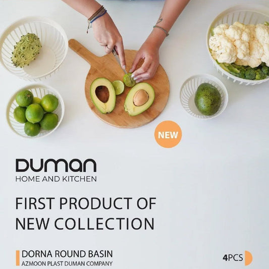 Duman Dorna Bowl Basin Set 4-Pcs (Iran)!