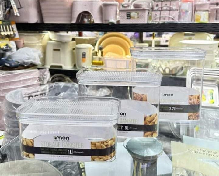 Limon Royal Acrylic Canister with Lid (Rectangle)!