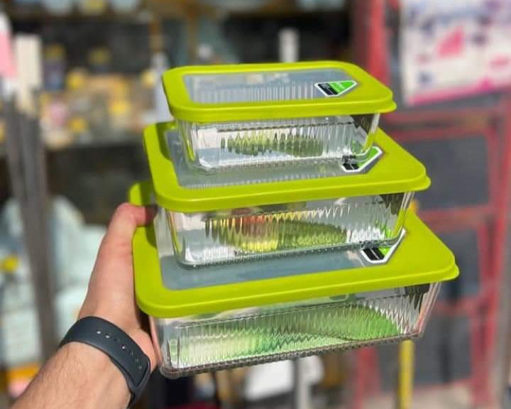Limon Multicolor Glass Container 3-Pcs Set!