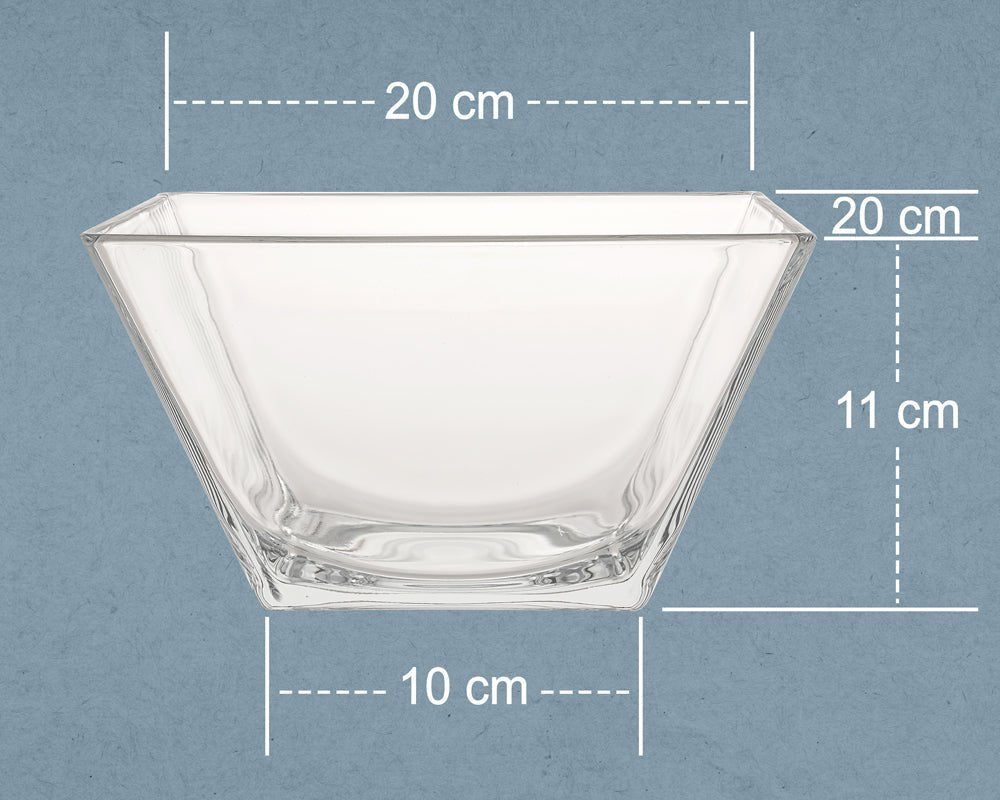 Limon Square Glass Bowl 1200-Ml