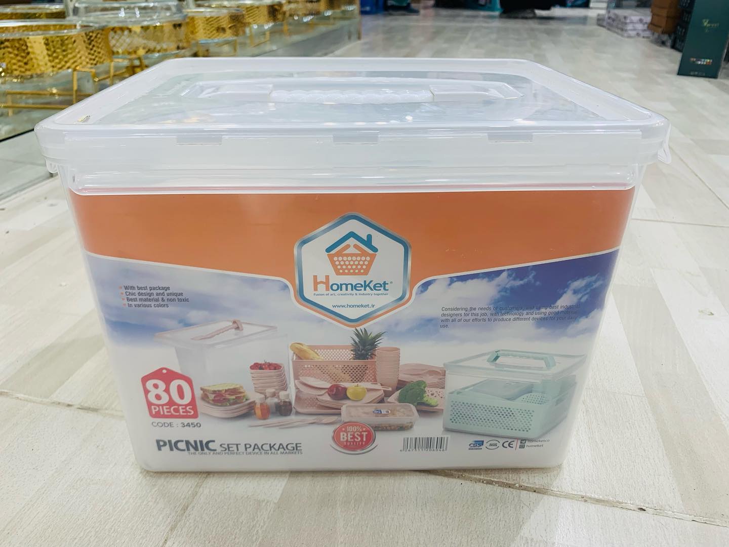 HomeKet Picnic Set 80-Pcs!