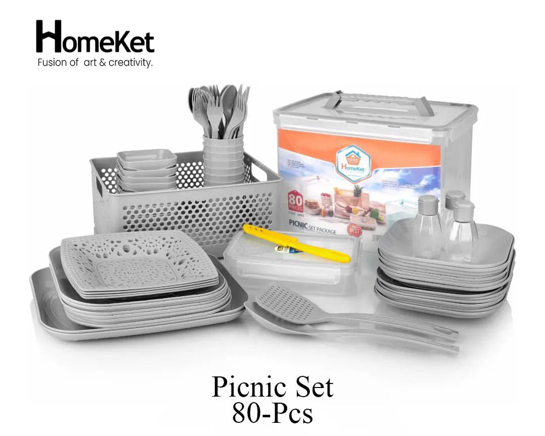 HomeKet Picnic Set 80-Pcs!