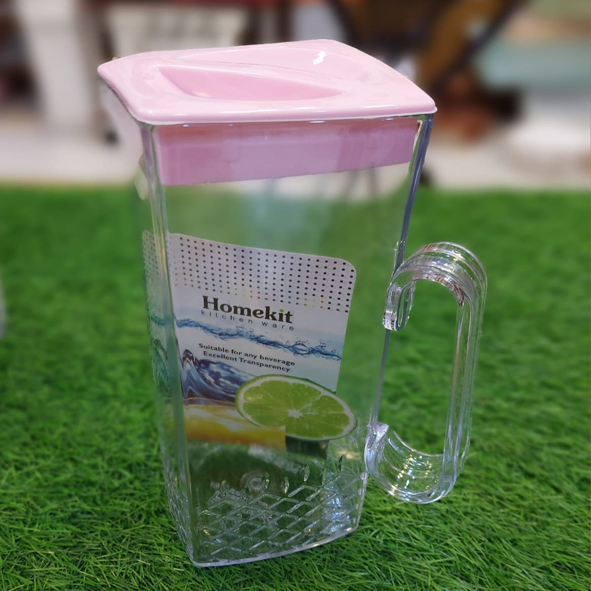 Acrylic Square Water Jug or Pitcher 2-Liter