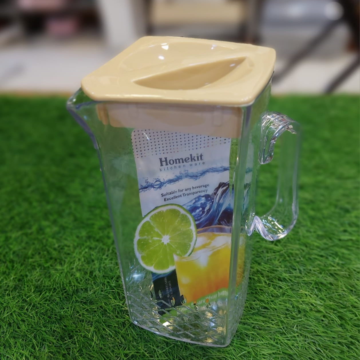 Acrylic Square Water Jug or Pitcher 2-Liter