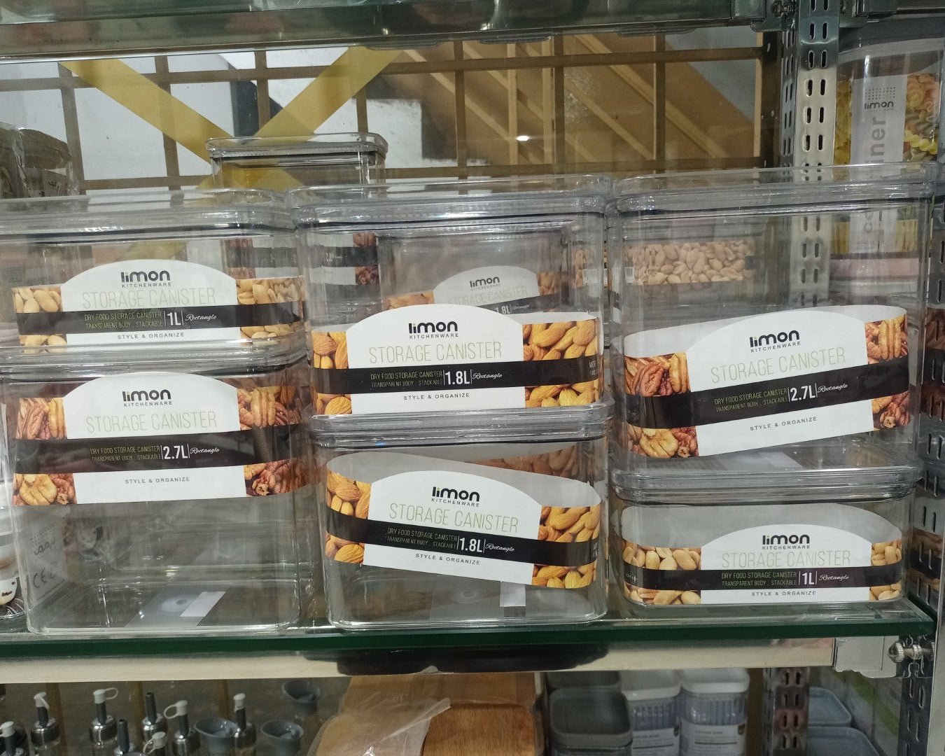 Limon Royal Acrylic Canister with Lid (Rectangle)!