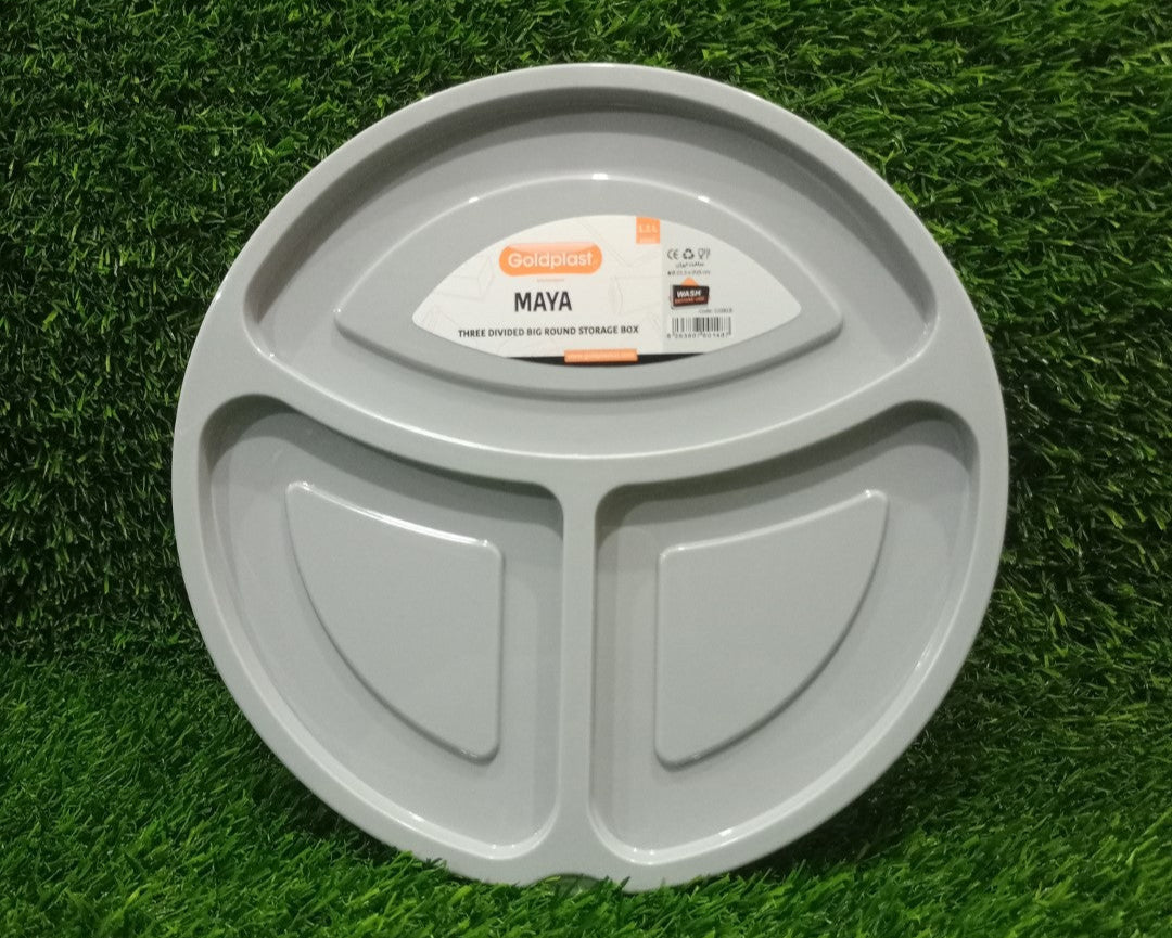 Student Lunch Box 3-Sections 1.15 Liter (Round)!