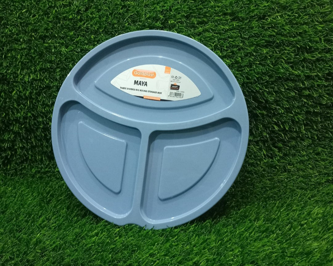 Student Lunch Box 3-Sections 1.15 Liter (Round)!