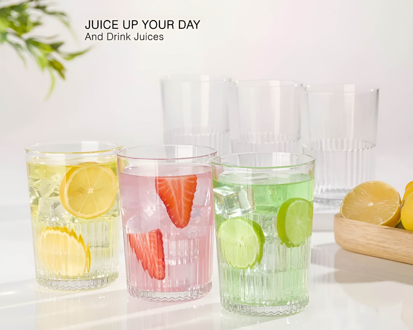 Limon Pitcher & Water Glass 7-Pcs Set-Made in Iran.