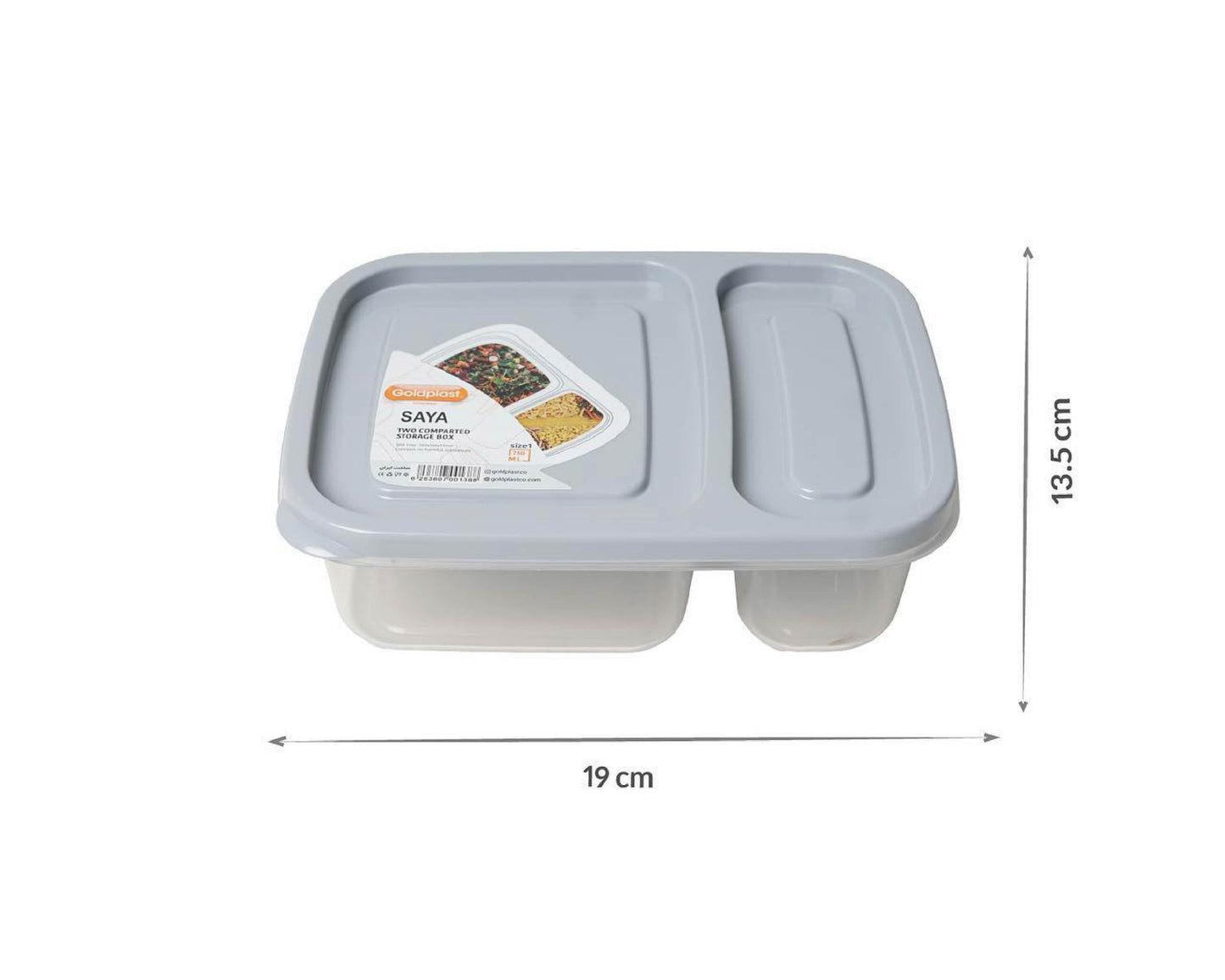 Student Lunch Box 2-Sections 1 Liter (Saya)!