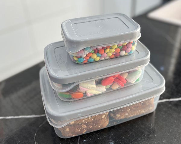 Ashkan Food Container Set 3-Pcs (Rectangle)