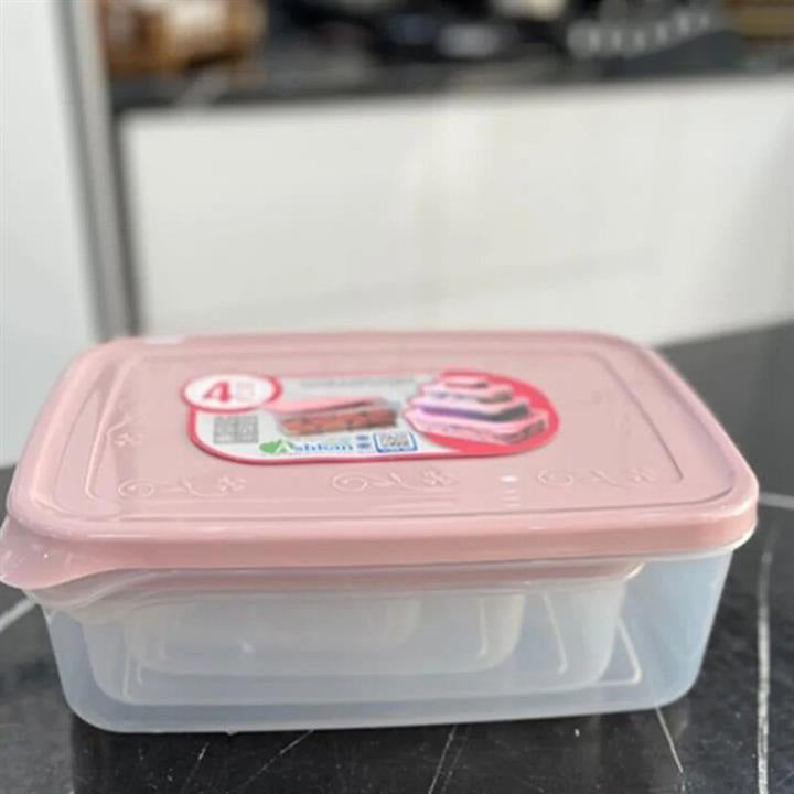 Ashkan Food Container Set 3-Pcs (Rectangle)