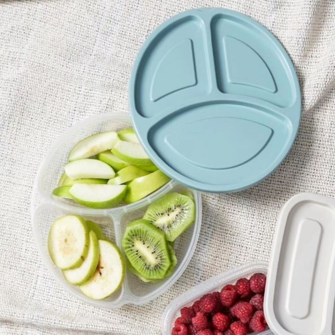 Student Lunch Box 3-Sections 1.15 Liter (Round)!