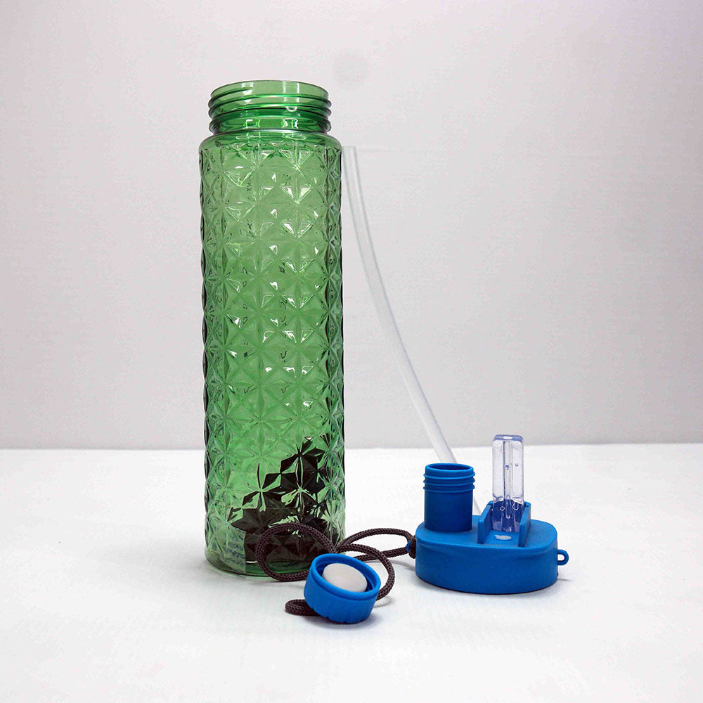 2 in 1 Sparkle Water Bottle 750 ml (Plastic)