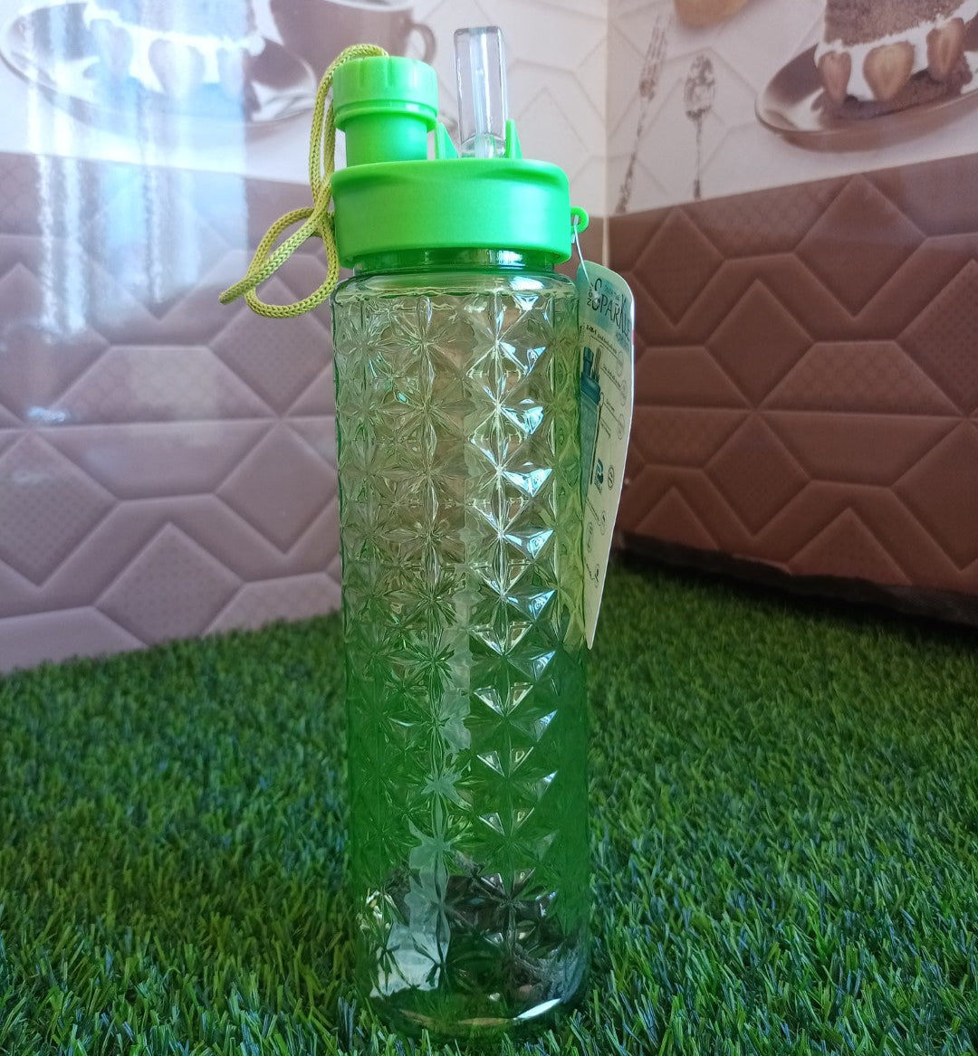 2 in 1 Sparkle Water Bottle 750 ml (Plastic)