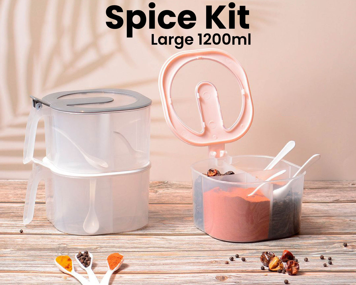 Maxware Spice Kit with 4-Sections 1200ml