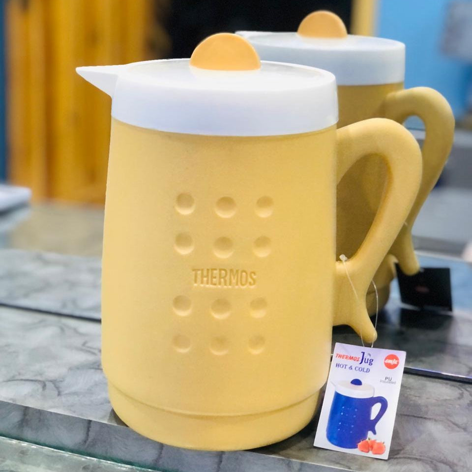 Hot & Cold Insulated Thermos Water Jug or Pitcher 2-L!