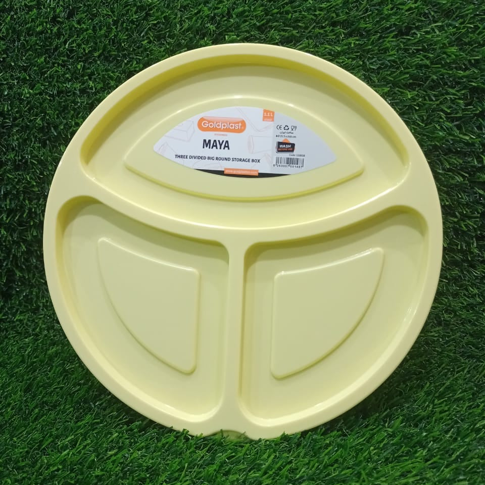 Student Lunch Box 3-Sections 1.15 Liter (Round)!