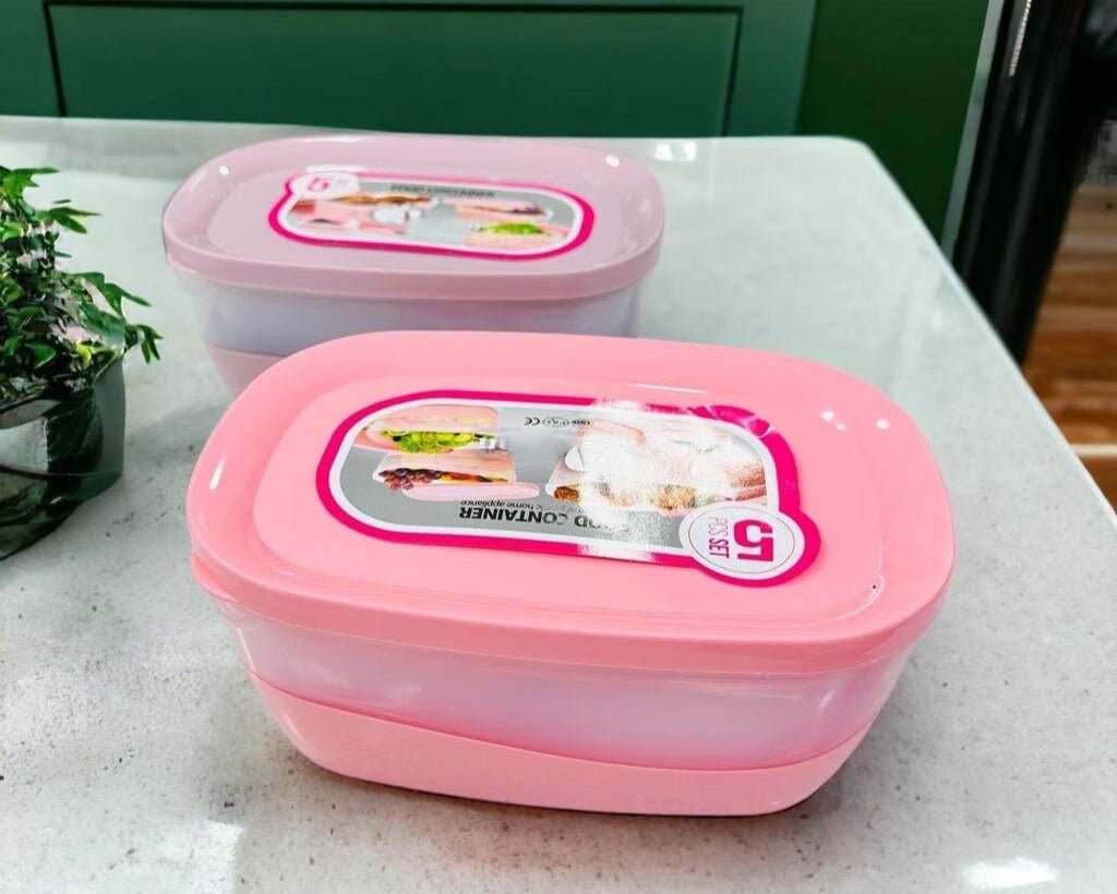 Ashkan Plastic Bowl Set 5-Pcs