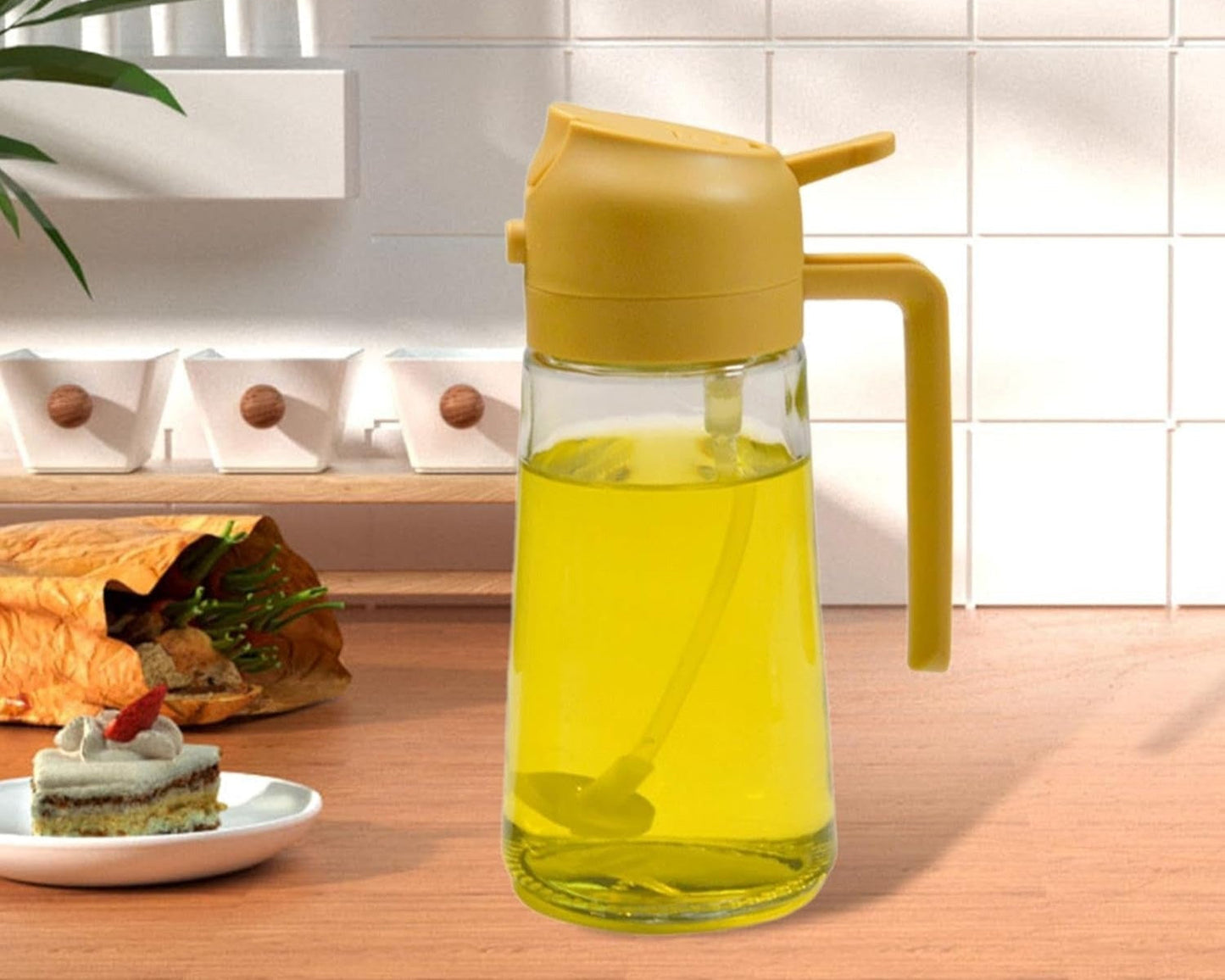 2 in 1 Oil Spray & Dispenser Bottle 470-ml