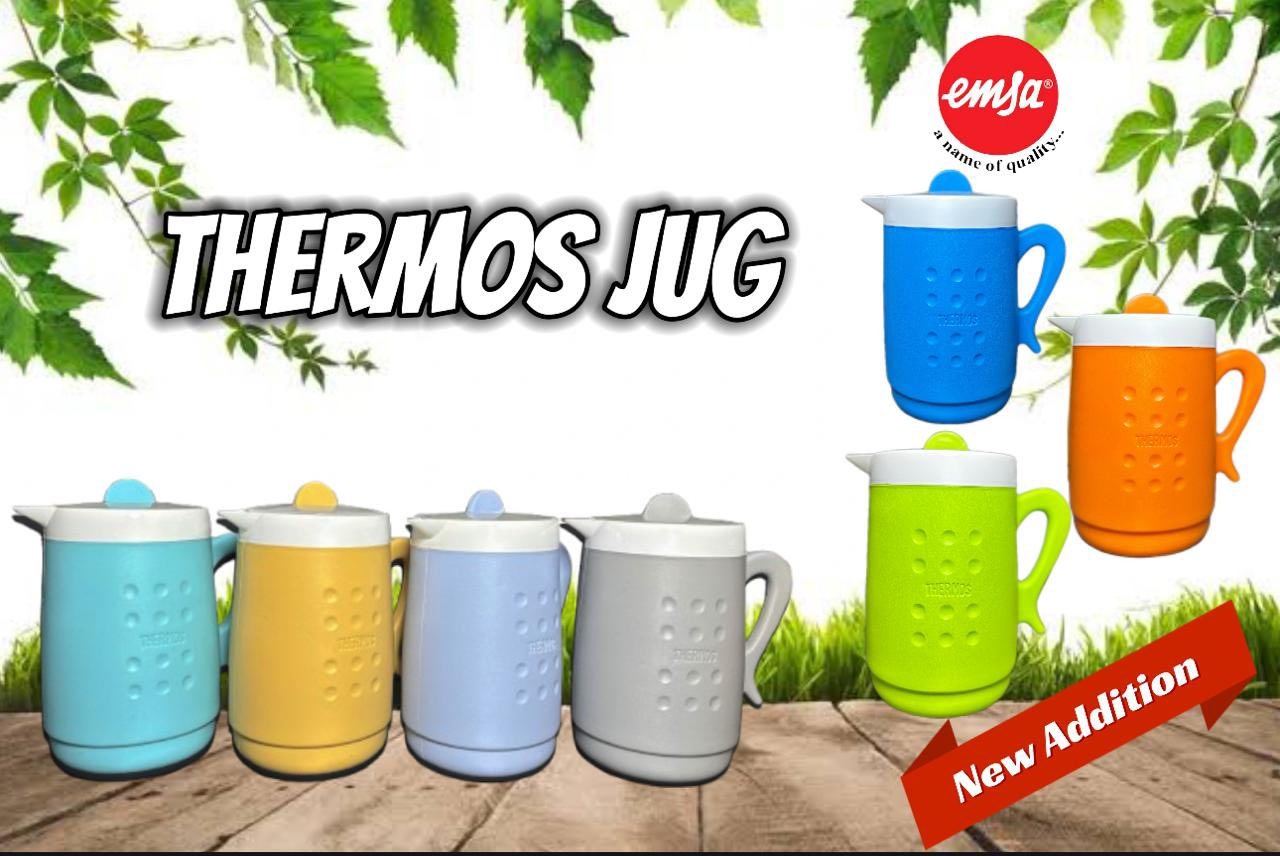 Hot & Cold Insulated Thermos Water Jug or Pitcher 2-L!