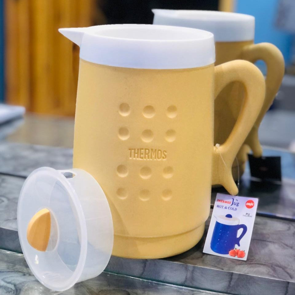 Hot & Cold Insulated Thermos Water Jug or Pitcher 2-L!