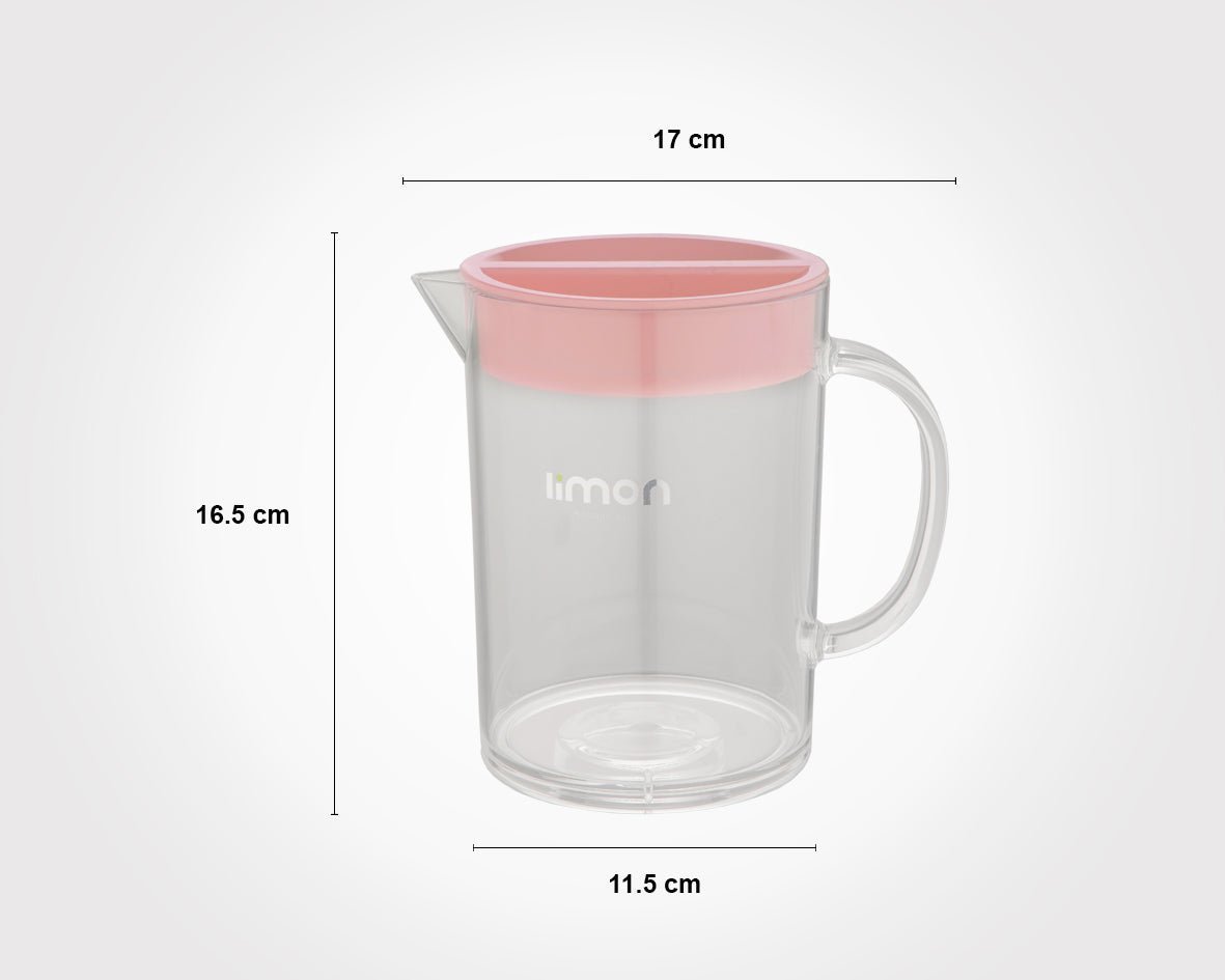Limon Acrylic Short Round Jug 1.5 L