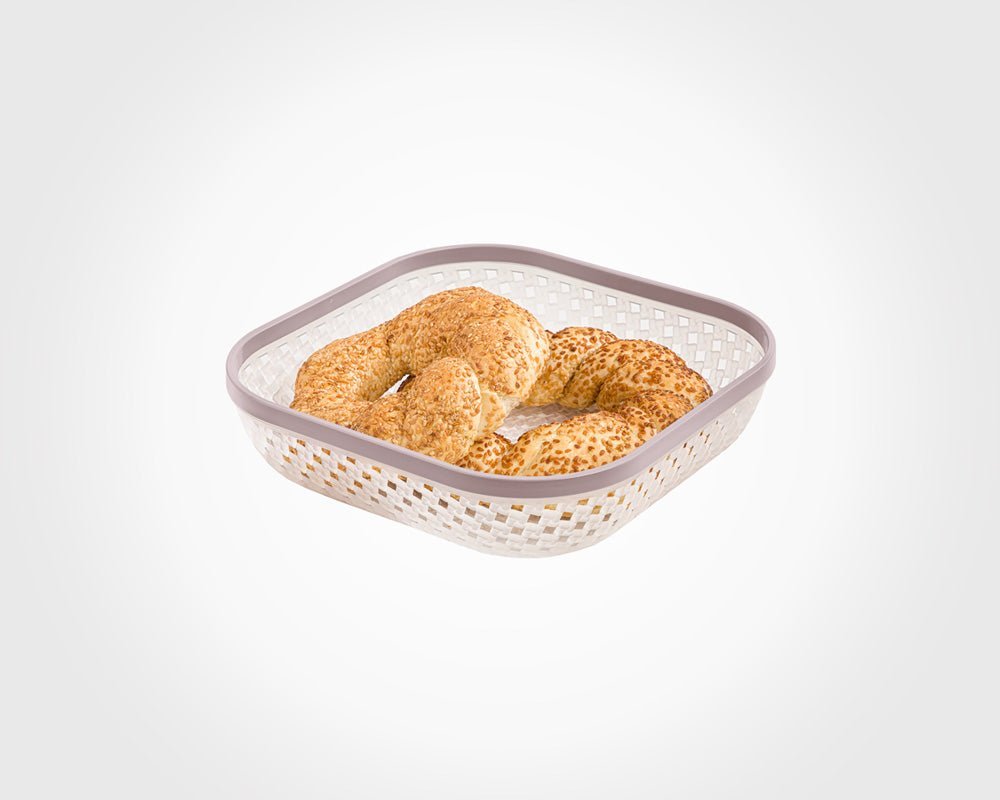 Limon Large Bread Basket with Knit Design