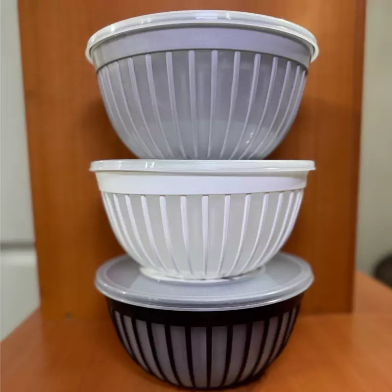 Duman Dorna Round Bowl Set with Lid 4-Pcs