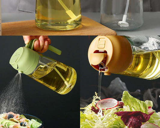 2 in 1 Oil Spray & Dispenser Bottle 470-ml