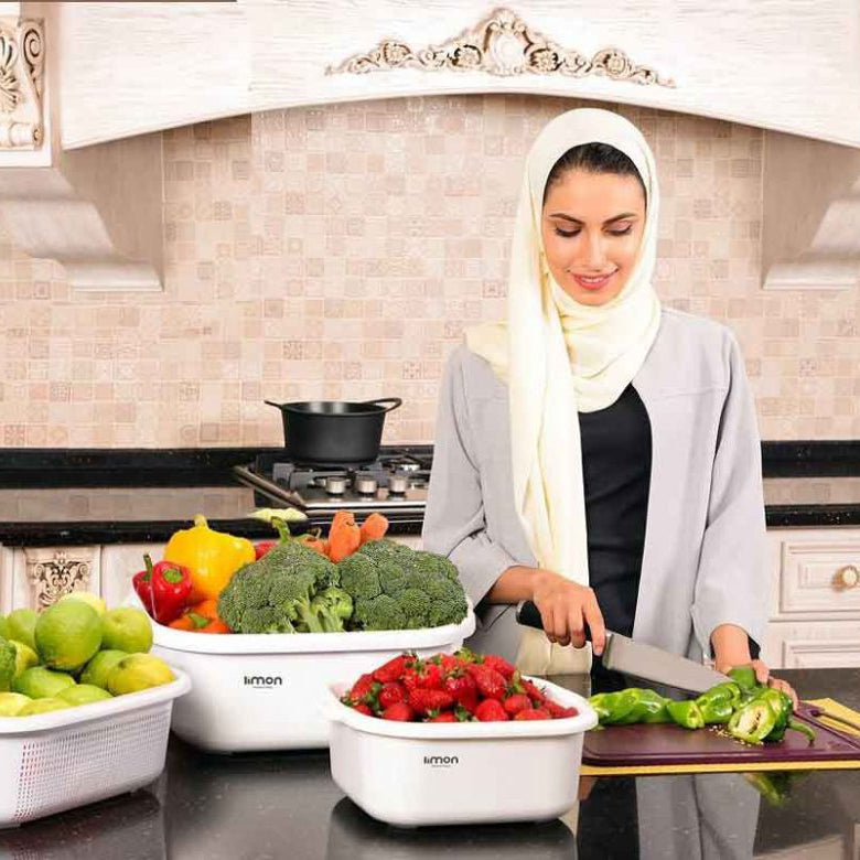 Limon Colander & Bowl Set 6-Pcs (Nasim)!