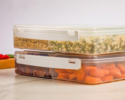 Airtight Food Storage Box in 4-Sections!
