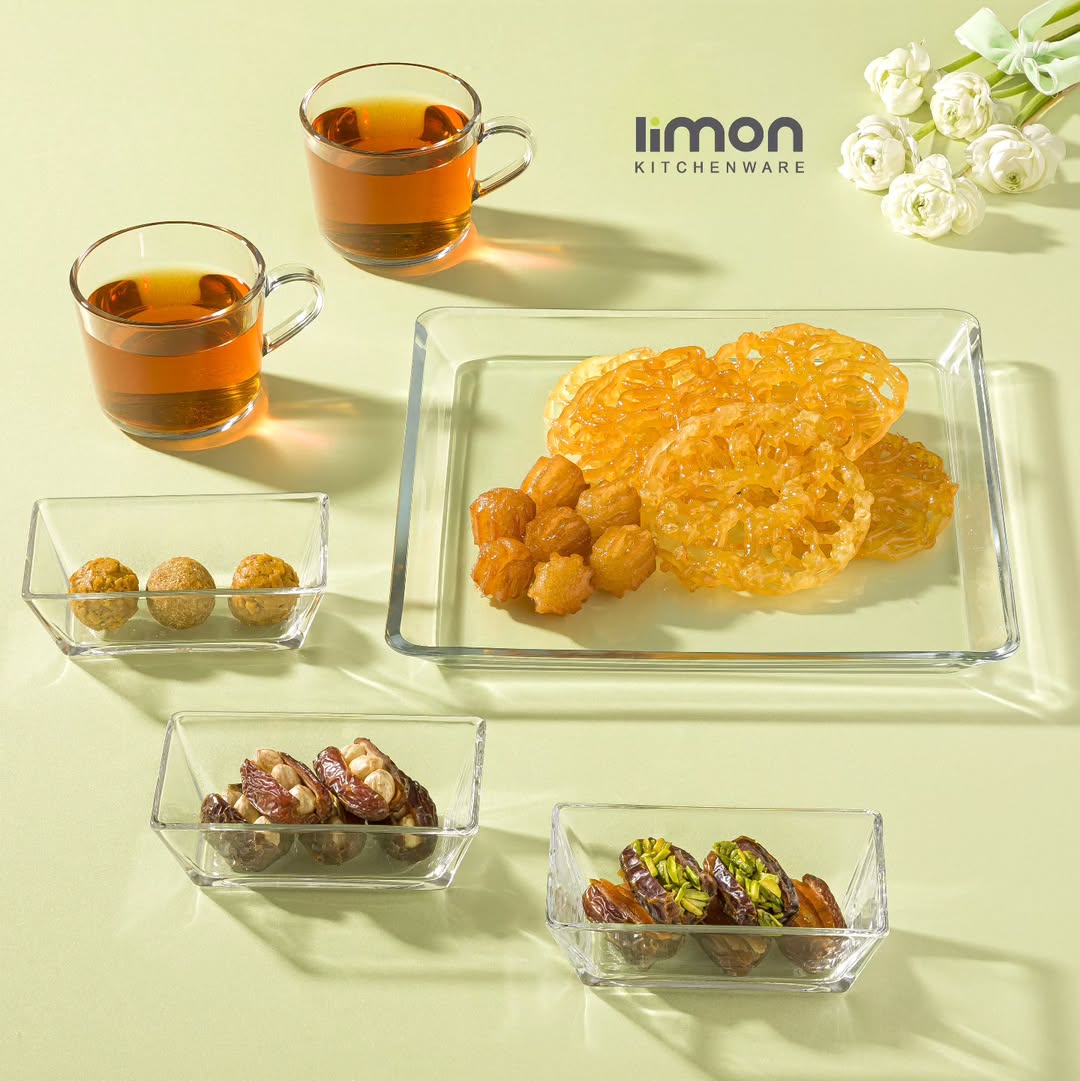 Limon Glass Tumbler Set 6-Pcs (Rectangular)!