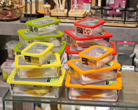 Limon Multicolor Glass Container 3-Pcs Set!