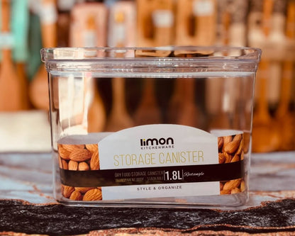 Limon Royal Acrylic Canister with Lid (Rectangle)!