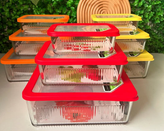 Limon Multicolor Glass Container 3-Pcs Set!